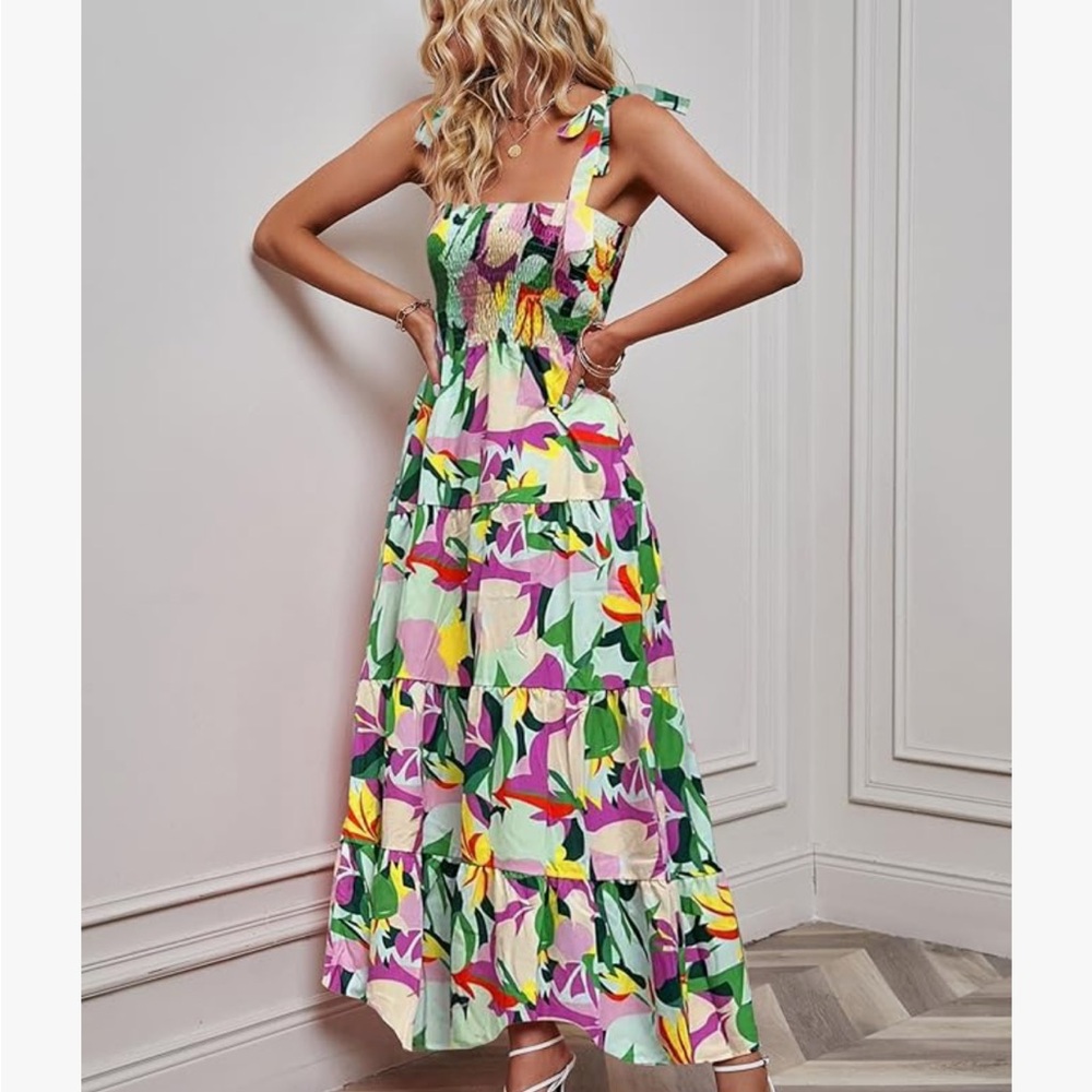 Floral Tiered Maxi Dress
